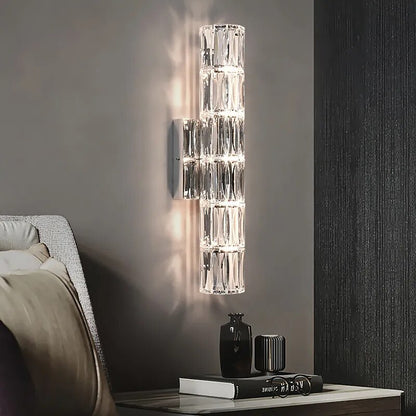 light luxury high-end crystal wall light