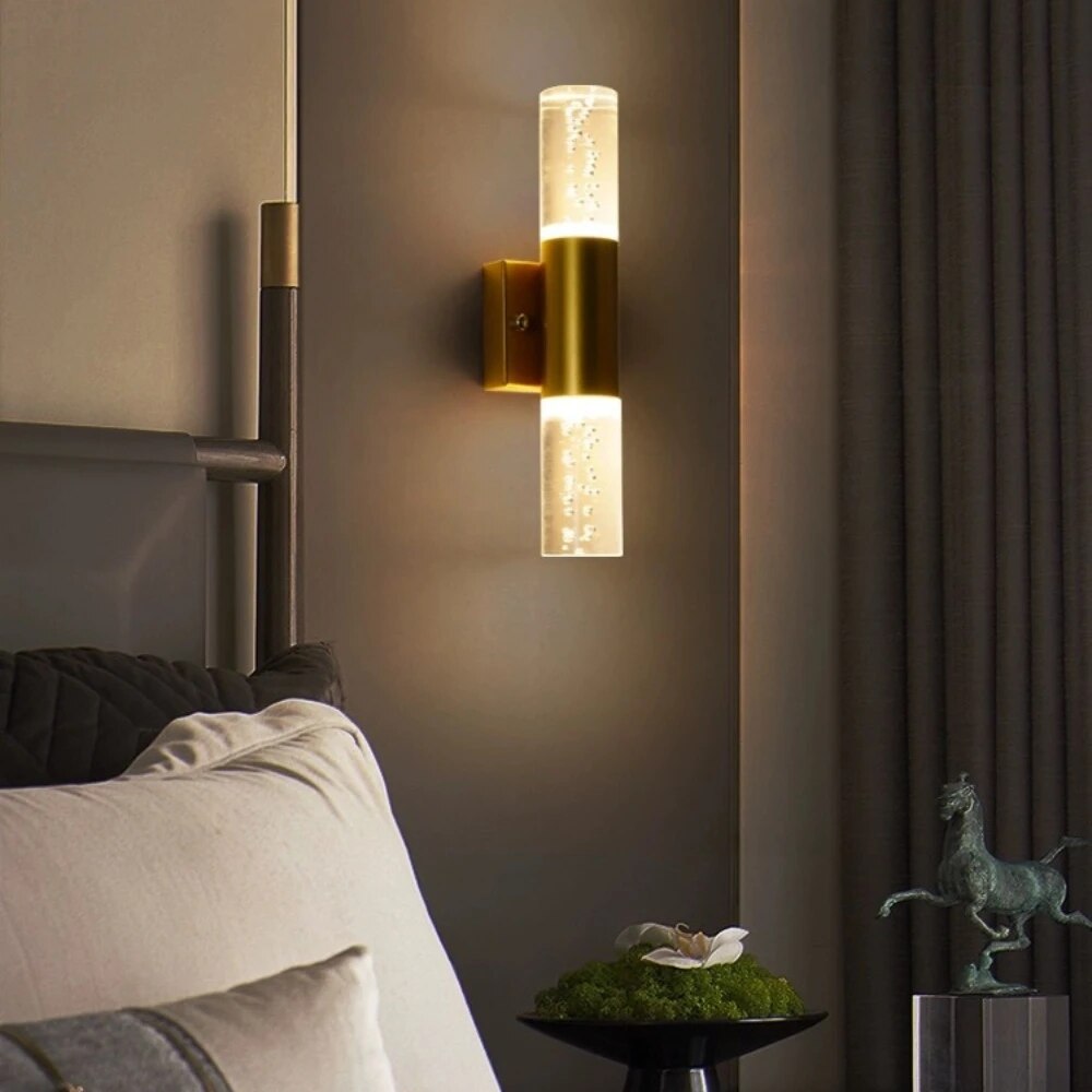 Modern Bubble Crystal LED Wall Lamps