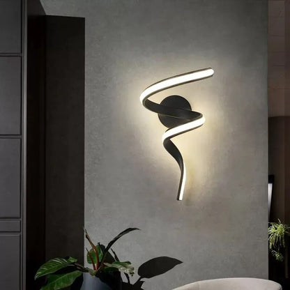 Modern Spiral LED Wall Lamps Minimalist