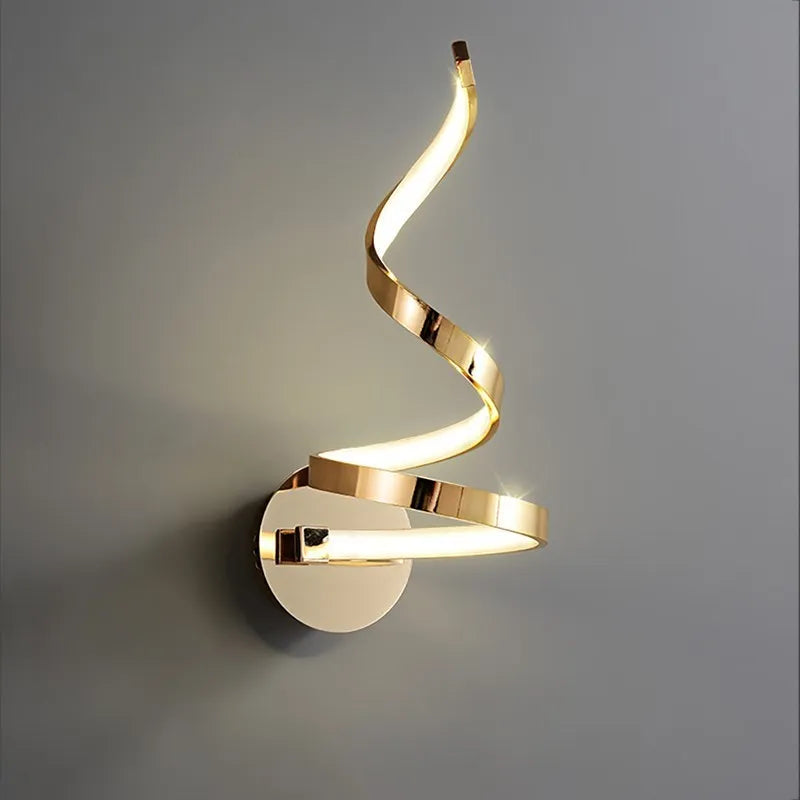 Modern Spiral LED Wall Lamps Minimalist