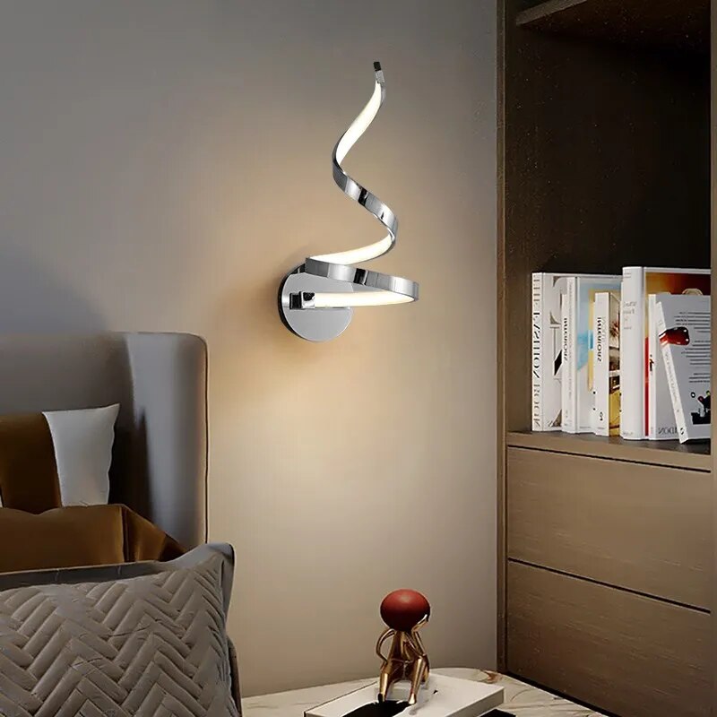 Modern Spiral LED Wall Lamps Minimalist