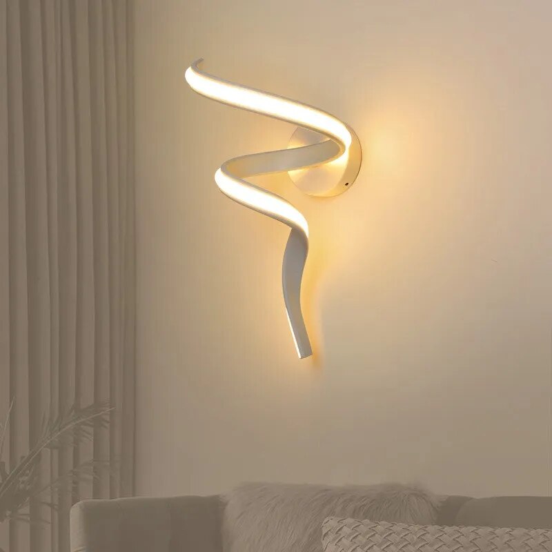 Modern Spiral LED Wall Lamps Minimalist