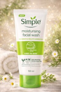 ژل شستشوی صورت simple moisturizing facial wash