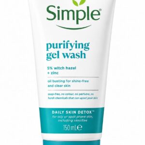 ژل شستشوی صورت سیمپل مدل Purifying مناسب پوست چرب و مختلط حجم 150 میلی
